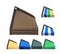 90% Sunblock e Cloth 30x50ft Pera e Net Brown Mesh Tarp with Stainless Steel Grommets Ideal for Patio Garden and Porch Protect