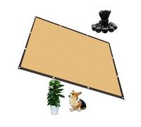 90% Sunblock Shade ClothBeige Mesh Tarp with Grommets Ideal for Garden Patio Canopy Greenhouse and Kennel Cover10x15m (32.8x49.2ft)