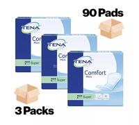 90 TENA Comfort Mini Super - 3 Packs of 30 - Incontinence Pads - 800ml
