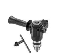 90° Three Jaw Chuck Corner Impact Drill Adapter Right Angle Bend Extension Chuck Drill Adapter Right Angle Converter Accessory