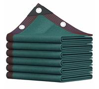 90% UV Protect Dark Green e Cloth Canopy - Breathable Sun e Sail with Grommets for Outdoor Camping, Garden, Patio - 3.0x17.0m (9.8x55.8 ft)