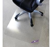 (90 x 120cm) Marvelux Polycarbonate Office Chair Mat for Carpets, Clear