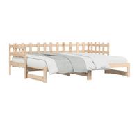(90 x 190 cm) vidaXL Pull-out Day Bed Sofa Bed Guest Bed Frame Daybed Couch Solid Wood Pine