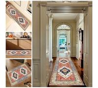 90 x 280 cm Carpet Runner for Hallways Narrow Rugs Long Hallway Runner Rug Non Slip Backing Area Rug Heavy Duty Entrance Mat Washable Kitchen Rugs Floor Mat for Bathroom Entryway Bedroom Stair