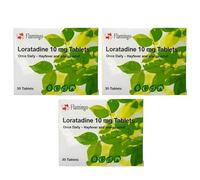 90 x (3x30) Hayfever & Allergy Relief Loratadine Tablets 10mg | 3 Month Supply | Non-Drowsy Antihistamine Tablets | Wilosc Bundle [GSL]