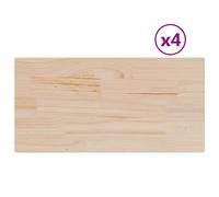 vidaXL Table Tops 4 pcs 90x45x1.7 cm Rectangular Solid Wood Pine