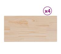 vidaXL Table Tops 4 pcs 90x45x2.5 cm Rectangular Solid Wood Pine
