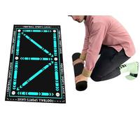 90 x 60 cm,Soccer Training Mat,Football Dribble Practice Carpet,ball mastery mat,Football Footstep Training Anti-slip Skill Development Mat for Indoor Outdoor Fluorescent Blue Diatom Ooze