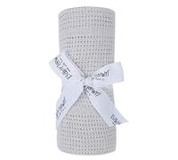 90 x 70cm 100% Cotton Cellular Baby Blanket (Grey)