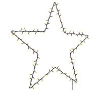 (90 x 87 cm) vidaXL Christmas Light Decorations Stake Light with Spikes Star Decor 50 LEDs