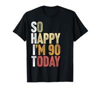 90 Year Old Decorations Men Women Gag Funny 90th Birthday T-Shirt