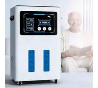 900-4200ml/Min Hydrogen Inhalation Machine, Dual User Hydrogen Inhaler with SPE/PEM Electrolysis 99.99% High Purity & Touch Screen 6H Timer s Quietly Easy to Use for Home Use(1200ml)