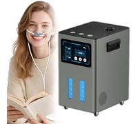 900-4200ml/Min Hydrogen Inhalation Therapy Machine, Hydrogen Water Generator, 99.99% High-Purity Browns Gas, with Touch to Display Large Screen, 0.5-6h Timer, Bottom Wheels(Gunmetal,4200ml/min)