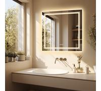 900 * 900mm Square Wall Anti-fog Dimmable Backlit Led Bathroom Mirror