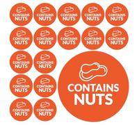 900 Contains Nuts Food Allergy Labels 10mm
