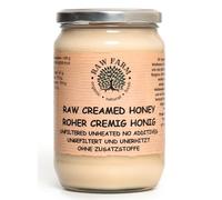 900 g Pure Raw Creamed Wildflowers Honey - Unfiltered, Unheated, Cold-Extracted - Rich in Enzymes & Pollen, Straight from RAW FARM Bee hives (900, Creamed Wildflowers Honey)