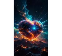 900 Piece Jigsaw Puzzles for Adults - Dreamy Heart - Eco Matte Anti-Glare Print, Precision Fit Interlocking Pieces with Letter Zone Backing 34.3x13.39 inch