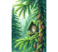900 Piece Jigsaw Puzzles for Adults - Tree Owl - Eco Matte Anti-Glare Print, Precision Fit Interlocking Pieces with Letter Zone Backing 34.3x13.39 inch