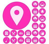 900 Pink Mini Planner Dots 10mm Everyday Motivational Spot Diary Stickers