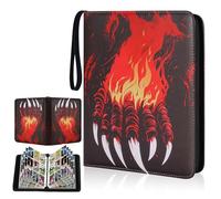 900 Pockets Trading Card Binder with Sleeves, Sports Card Binder Collectible Trading Card Albums Fits Cards with 50 Removable Sleeves