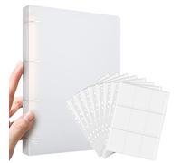 900 Pockets Trading Card Covers,50-Pages Double Sided 9-Pocket 11 Holes Waterproof Transparent Film Cards Folder toploaders,Card Binder Storage Album Pages Game Sports Collecting Album
