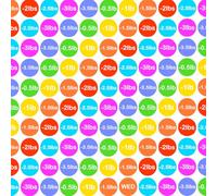 900 Weight Loss 10mm Spot Stickers - Half LBs Planner Stickers, Diet Journey