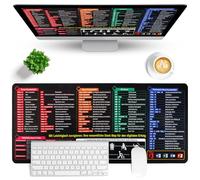 900 x 400 x 3 mm Excel Cheat Sheet Desk Pad German, XXL Excel Mouse Mat German, Desk Pad Shortcuts for Excel Word Windows PowerPoint