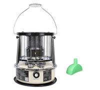 9000 BTU Kerosene Heater Indoor 2 in 1 Portable Emergency Heater No Electricity for Camping, Garage, Home, and Emergency Use,Off-white-Singleitem