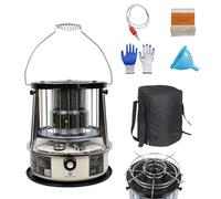 9000 BTU Kerosene Stove 2 in 1 Portable Safe Indoor Heaters Non Electric for Camping, Garage, Home, and Emergency Use,Off-white-height-increasing