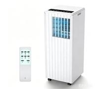 9000 BTU Portable Air Conditioner, Mobile Air Conditioning Unit with 35L/Day Dehumidifier, 2 Fan Speeds, Sleep Mode, 24 Hour Timer and Window Vent Kit, for Rooms Up to 28 M²