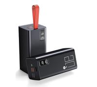 90000mAh Titanium Power Bank: 30W USB-C PD Fast Charging, 5-Port Battery Pack for Laptops, Camping Gear, and Prolonged Travel