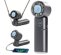 9000mAh Handheld Fan, Rechargeable Portable Fan with Power Bank Function