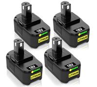 9000mAh Replacement for Ryobi Battery 18v 4Pack P108 Battery 9.0Ah Lithium Ion Compatible for Ryobi P108 P107 P105 P104 P103 P102 RB18L25 P108 RB18L15 RB18L13 RB18L40X RB18L50 with LED Indicator