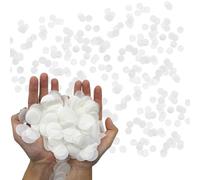 9000Pcs 1 Inch White Lvory Round Wedding Biodegradable Paper Confetti,Tissue Confetti Wedding White Confetti Birthday Confetti Engagement Confetti for Balloons Birthday Decoration