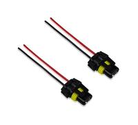 9005 9006 9012 HB3 HB4 Female Adapter Wiring Harness Sockets Wire Pigtail Connector for Auto Headlights Fog Lights, Automotive Accessories Replacement, 2 Pack Nylon Waterproof Plugs