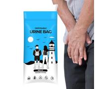 900cc Portable Car Urine Bag - Unisex Leak Proof Pouch for Long Distance Travel, Camping and Road Trips | Portable Toilet Alternative with Built-in Funnel for Men, F