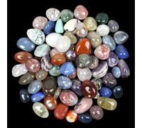 900g (2lb) Cold Color Mixed Tumbled Stones, Polished Gemstones