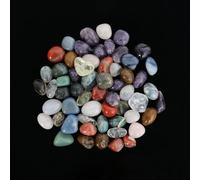 900g Natural Mixed Tumbled Stones, 0.8″- 1.2″ Size Healing Crystal Chakra Stones, Crushed Mixed Gemstones for Decoration, Crafts, Crystal Healing, Jewelry Making, Tumbling, Cabbing, Wicca & Reiki