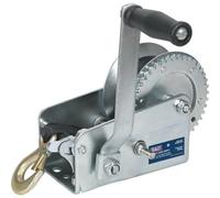 900Kg Capacity Geared Hand Winch With Manual Brake And Webbing Strap