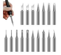 900M Soldering Iron Tips for Weller, Hakko, Yihua, Atten, Quick, Ryobi, and More Soldering Stations/Guns, Perfect Compatibility | Superior Heat Conductivity | Long-Lasting (17Pcs)