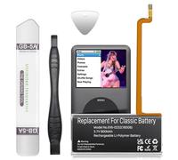 900mAh for iPod 5th-7th Classic Battery, High Capacity 616-0232 Battery Replacement Compatible with iPod 5th - 7th Generation Video Classic A1136 A1238 6th 80GB 6.5th 120GB 7th 160GB 5th 30GB