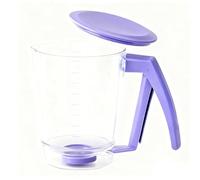 900ml Pancake Batter Dispenser - Drip-Proof Squeeze Bottle, Measuring Marks with Easy-Squeeze Handle, Kitchen Bakery Cafe Tool, Cupcake Funnel Crepe Maker, Home Business Cooking Accessory for Baking