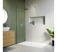 900mm Chrome Shower Screen for Wet Room & Walk In Shower Corvus