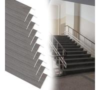 900mm Length Wood Grain Flooring Transition Strip, Edge Decoration Aluminum Alloy for Bridging Floor Gaps, Sturdy Indoor & Outdoor Stair Brink Protector(A- 10 PCS,L 900mm x W 20mm x H 7mm)