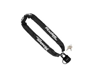 900mm x 6mm Black Master Lock Street Flexium Chain With 40mm Weather Tough Padlo
