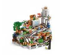 900PCS Minecraft Mountain Cave Building Blocks Set with Minifigures, Compatible with LEGO