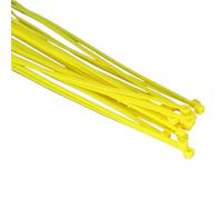 900pcs Red Yellow Blue Green Orange Self-Locking Nylon Plastic Strap Wrap Ziptie Bundle Zip Ties Cable Tie for DIY Home Office(Yellow,(2.7) 4x200mm)