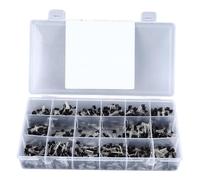900Pcs Transistor Diode Triode Assortment Kit, 18 Types Semiconductor Switch Set, Low Power Electronic Components with Storage Box for DIY Projects, Automotive and Household Electr