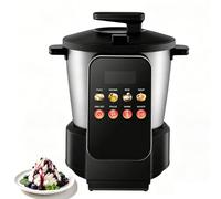 900W Automatic Fufu Maker Machine, 6L Electric Swallow Food Processor with LED Touchscreen & 8 Presets, Stainless Steel Pounded Yam, Amala, Semolina, Cooker for 5-6 People