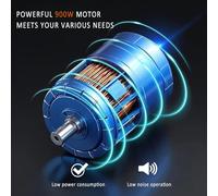 900W Electric Pipe Cleaner, Drain Snake with 7 Blades and 16m Spring, Automatic Advance and Retreat, Sewer Cleaning Machine, 400RPM Electric Plumbing Snake for 20mm-130mm Pipes